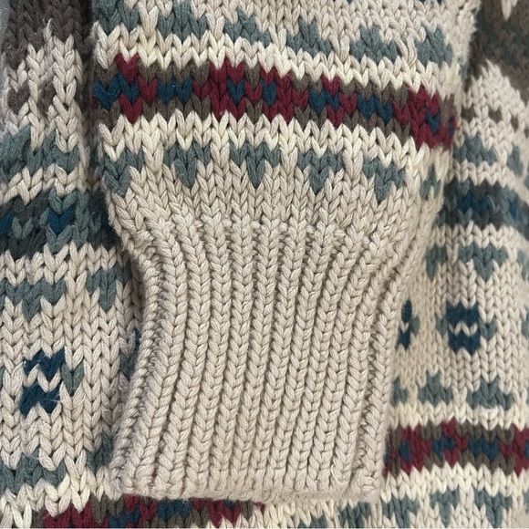 Men’s Eddie Bauer Vintage Sweater Granpa bill cosby style size large 80’s 90’s - Picture 8 of 11
